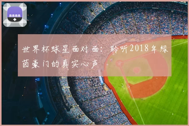 世界杯球星面对面：聆听2018年绿茵豪门的真实心声